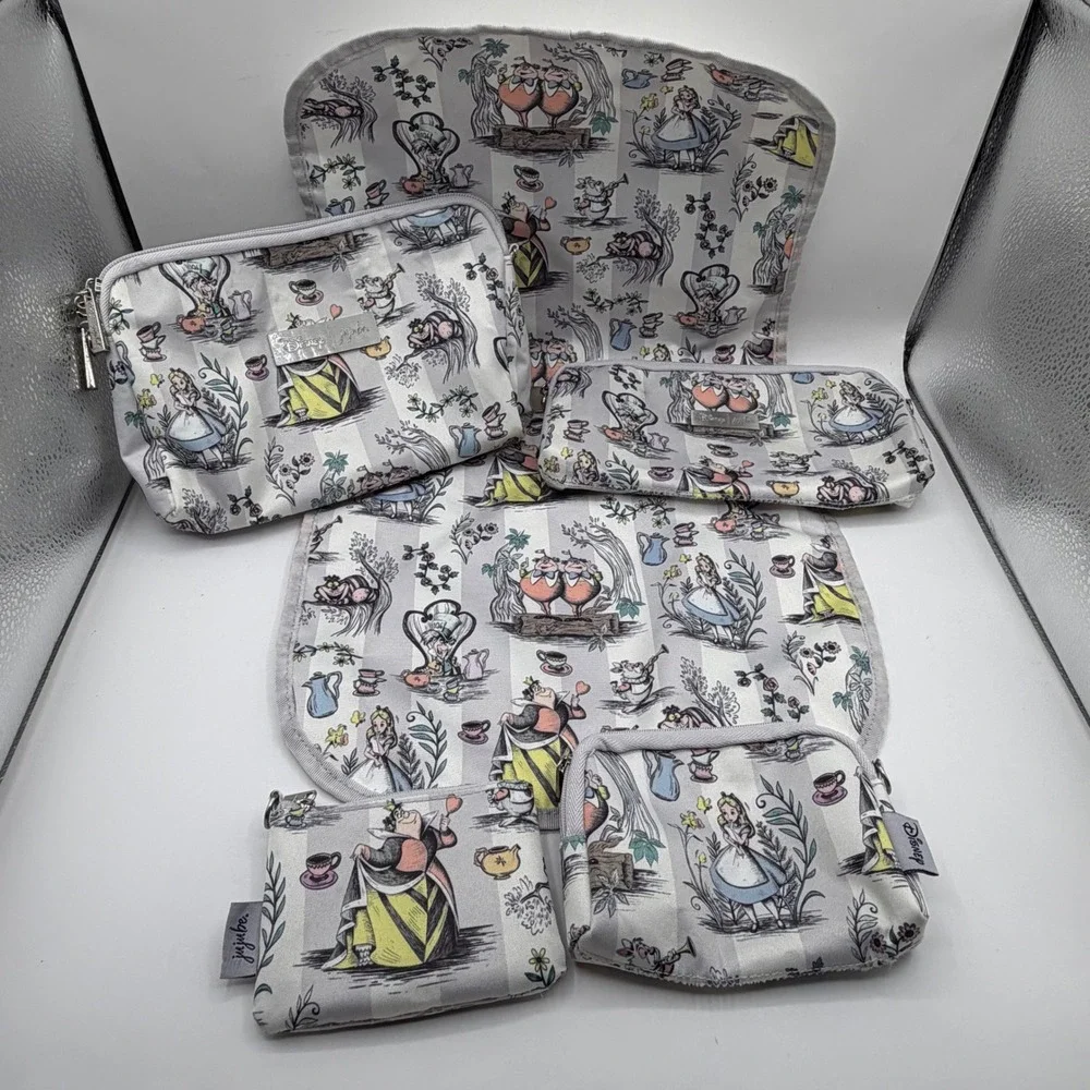 JuJuBe Disney Alice in Wonderland Mad Mad World Backpack Diaper Bag Set 6pc